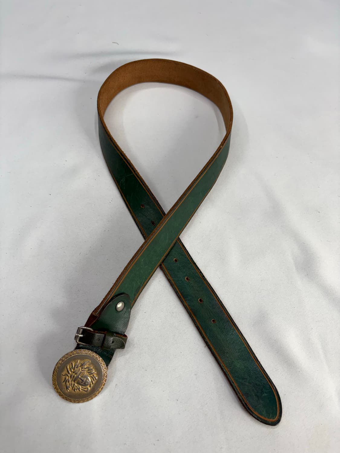 빈티지 웨스턴 베르사체 그린 벨트 상품이미지3