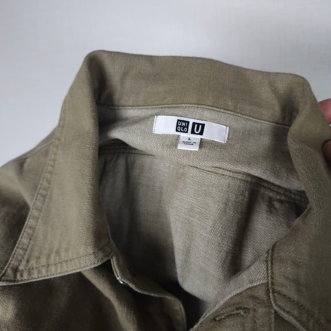 유니클로 긴팔남방 남자100사이즈  상품이미지3