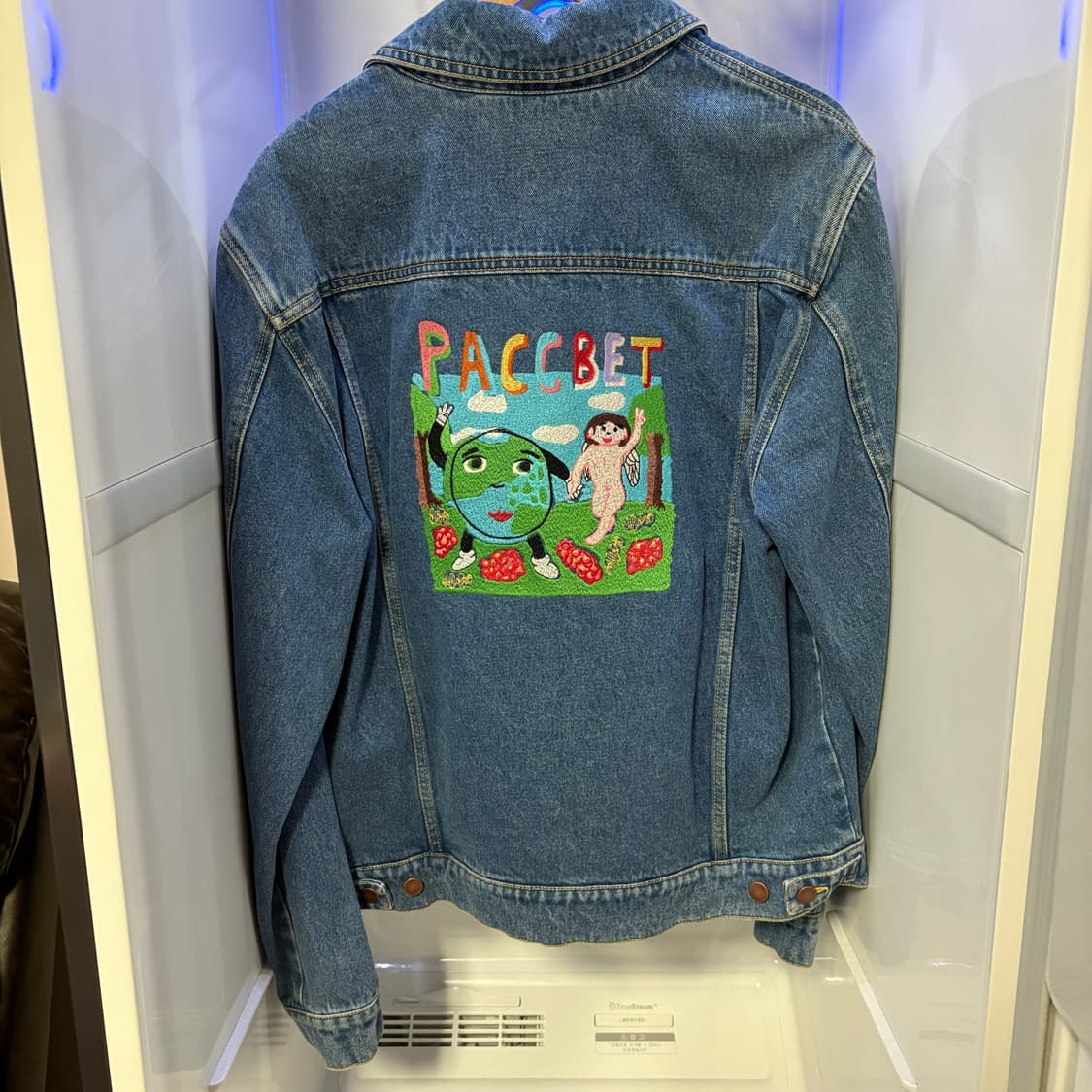 [L] 라스벳 고샤 데님 백로고 어스 자켓 상품이미지1