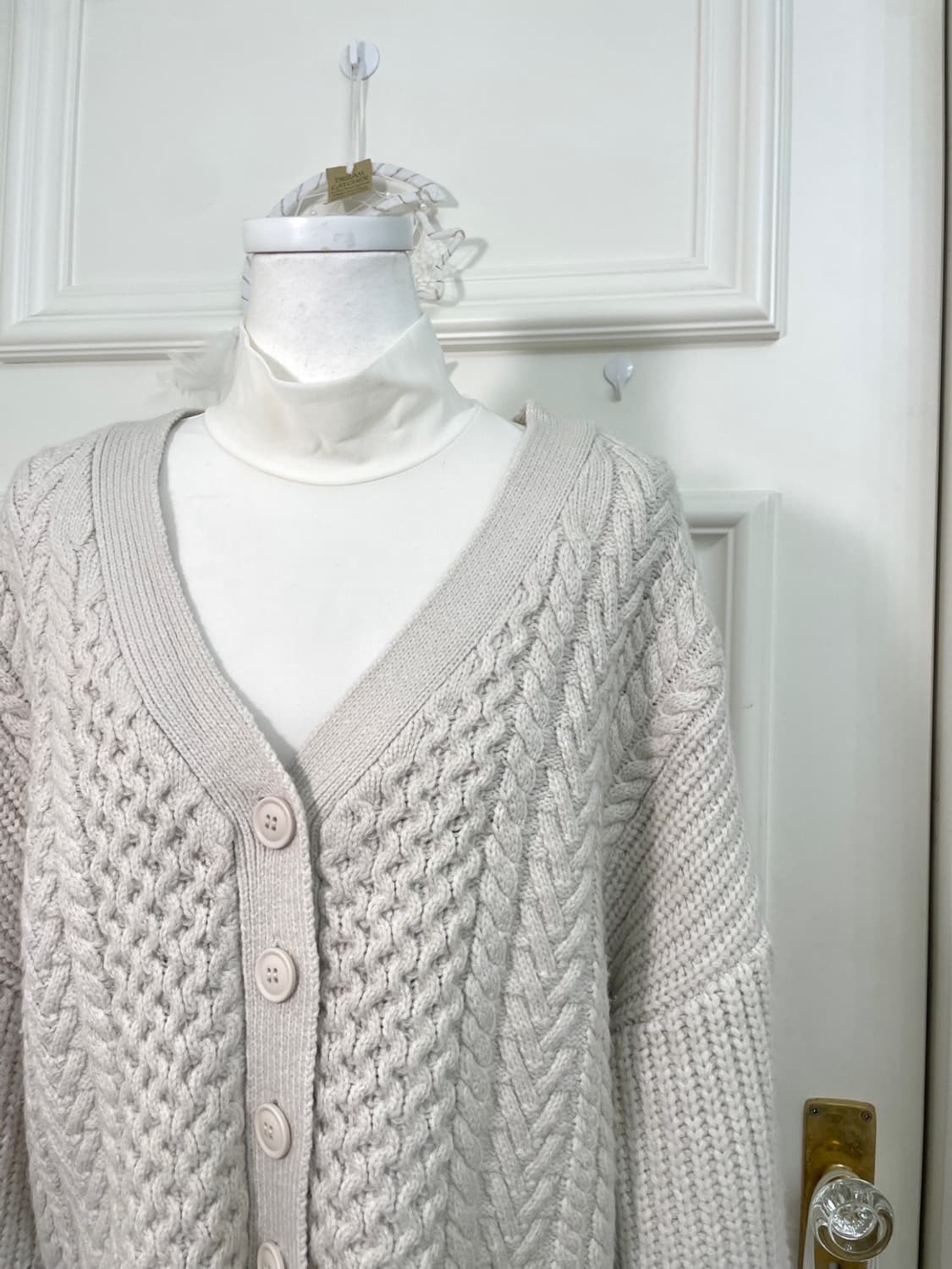 ivory twist basic cardigan(size-M) 상품이미지7