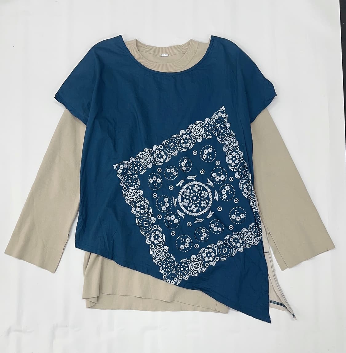 💙하구미의 에스닉 코디세트💙블루 레이어드 히피 그런지 오리엔탈  상품이미지2