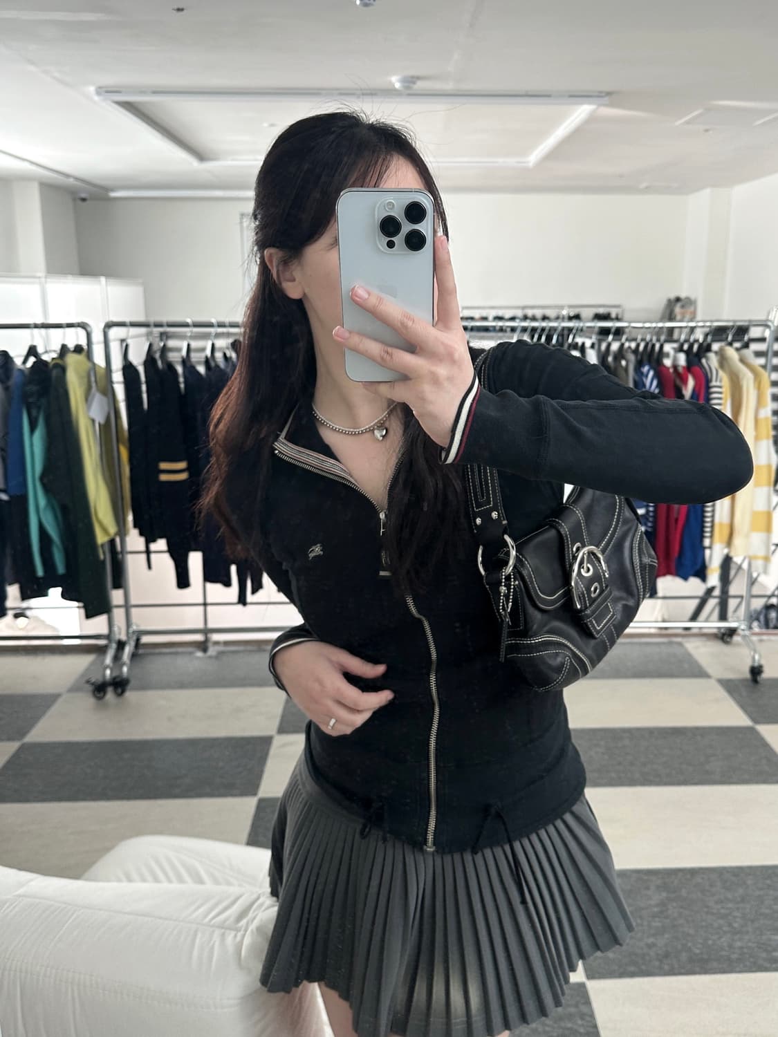 버버리 블루라벨 배색 코튼 집업  상품이미지9