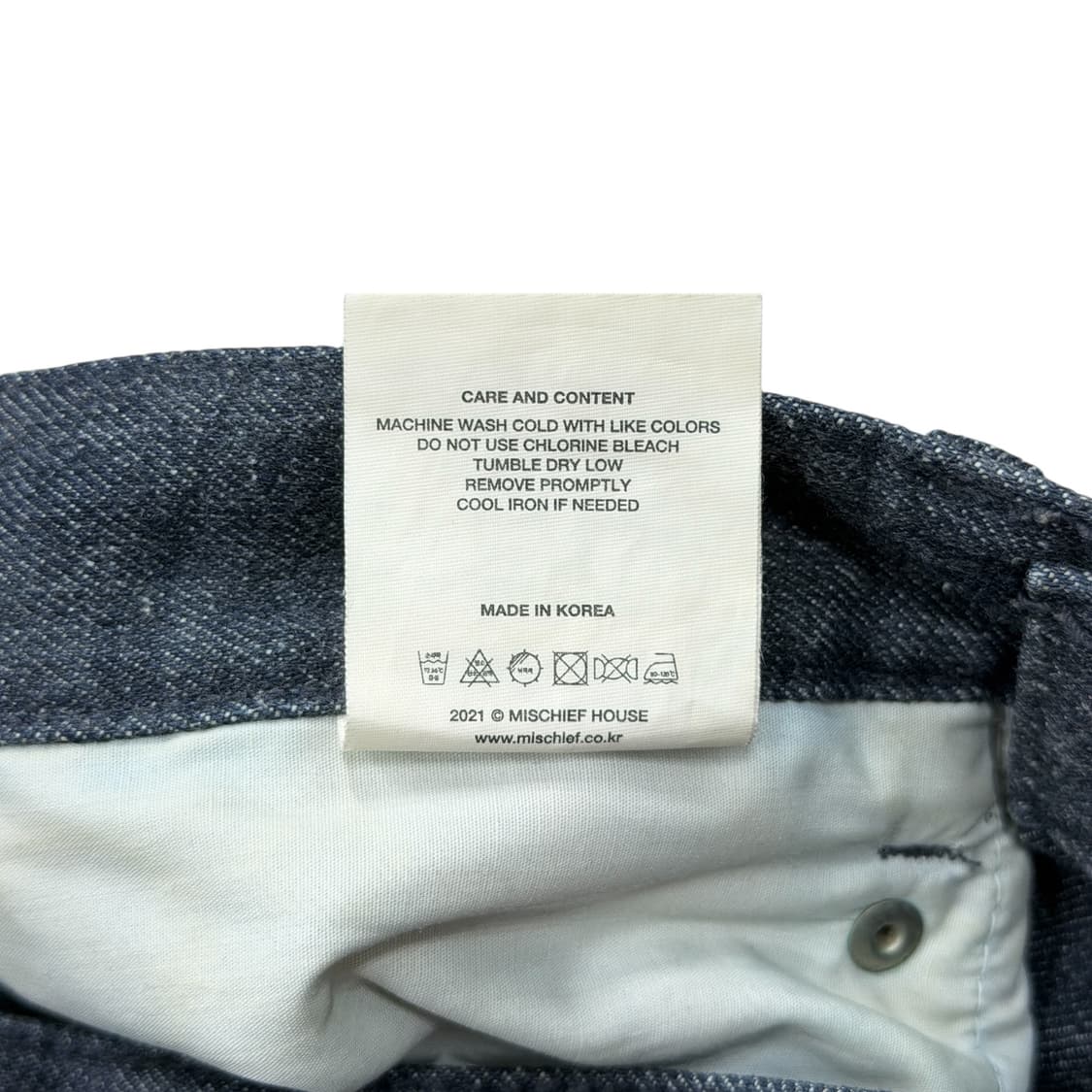미스치프 롬버스 슬로피 진 인디고 데님팬츠 바지 S 상품이미지6