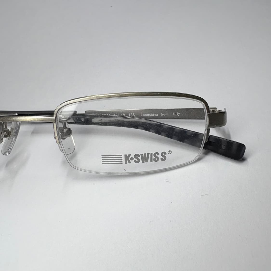 빈티지 긱시크 안경(K-SWISS 스트레이트 하프림) 상품이미지2