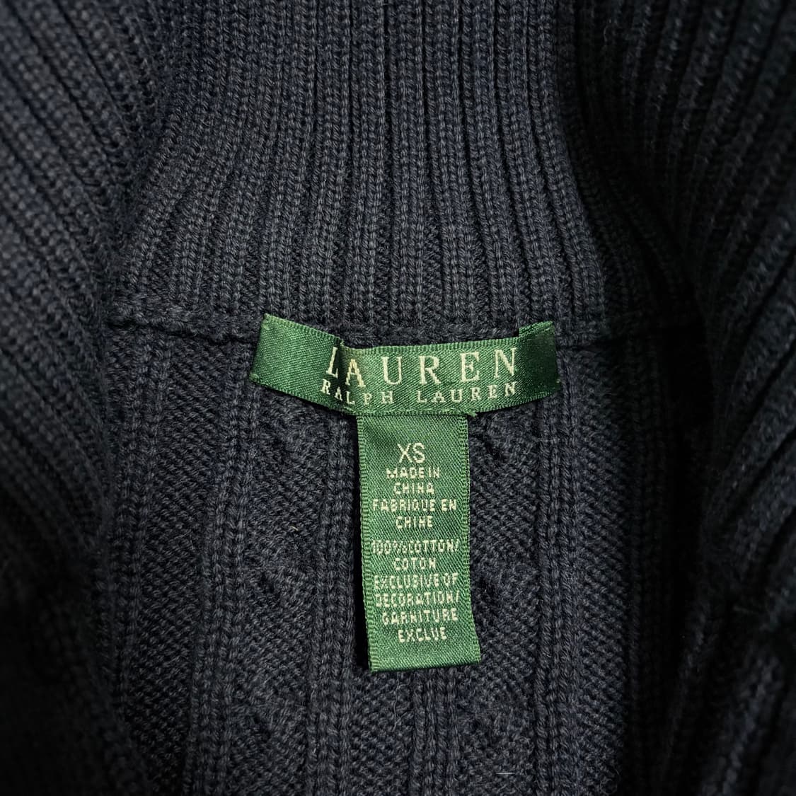 랄프로렌 그린라벨 꽈배기 니트 집업 상품이미지5