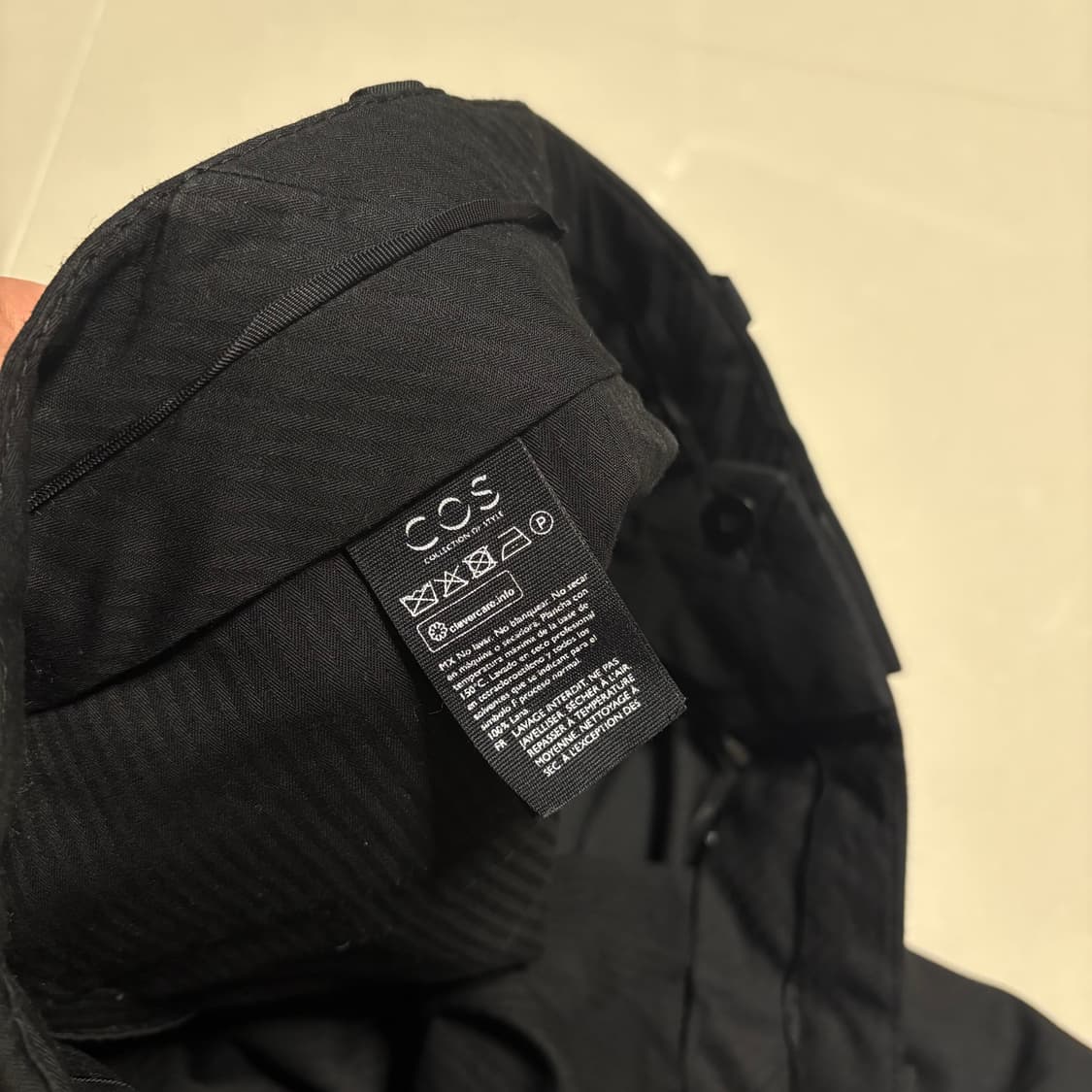 정품 COS 코스 와이드 슬랙스 블랙 팬츠 바지 30인치 상품이미지6