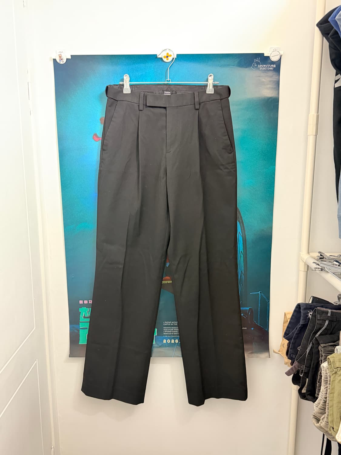 무탠다드 / 와이드 히든 밴딩 슬랙스 [블랙] 상품이미지3