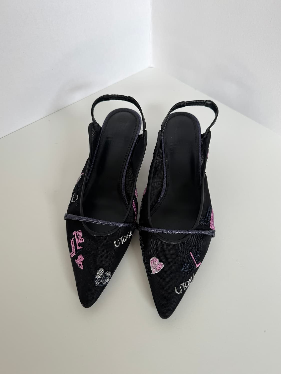 [Lanvin] 랑방 컬렉션 시스루 메쉬 자수 슬링백 상품이미지2