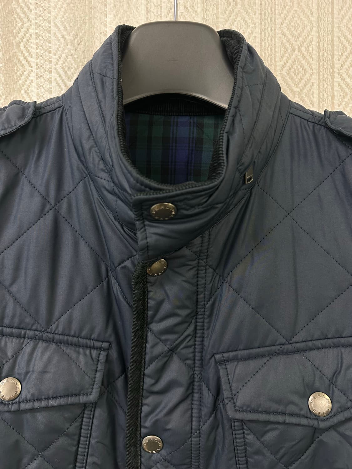 (100)빈폴 21SS 퀼팅 자켓 네이비 상품이미지2