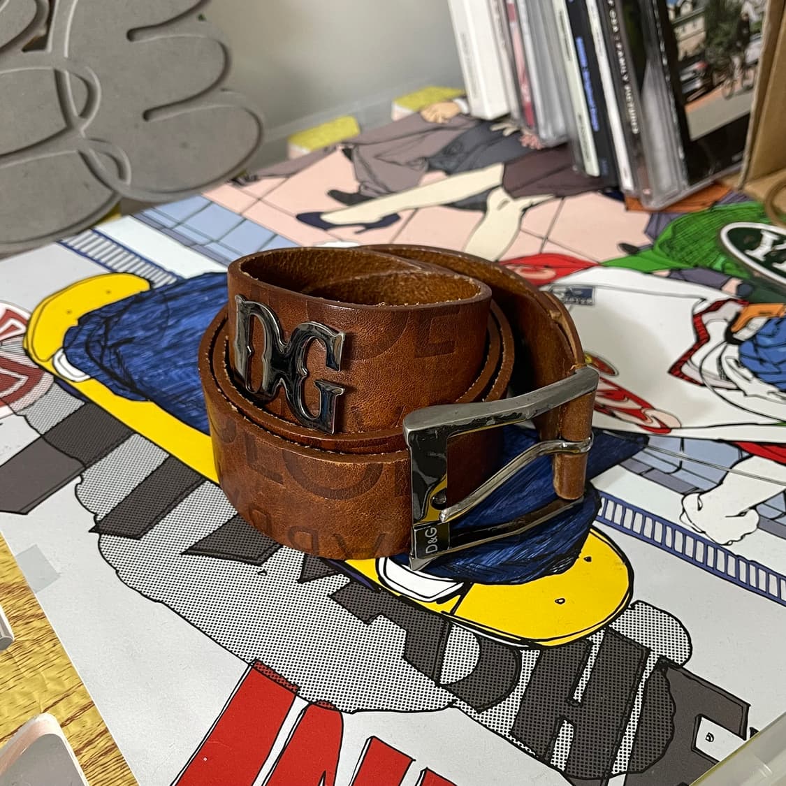 돌체앤가바나 빈티지 레더 벨트 상품이미지1