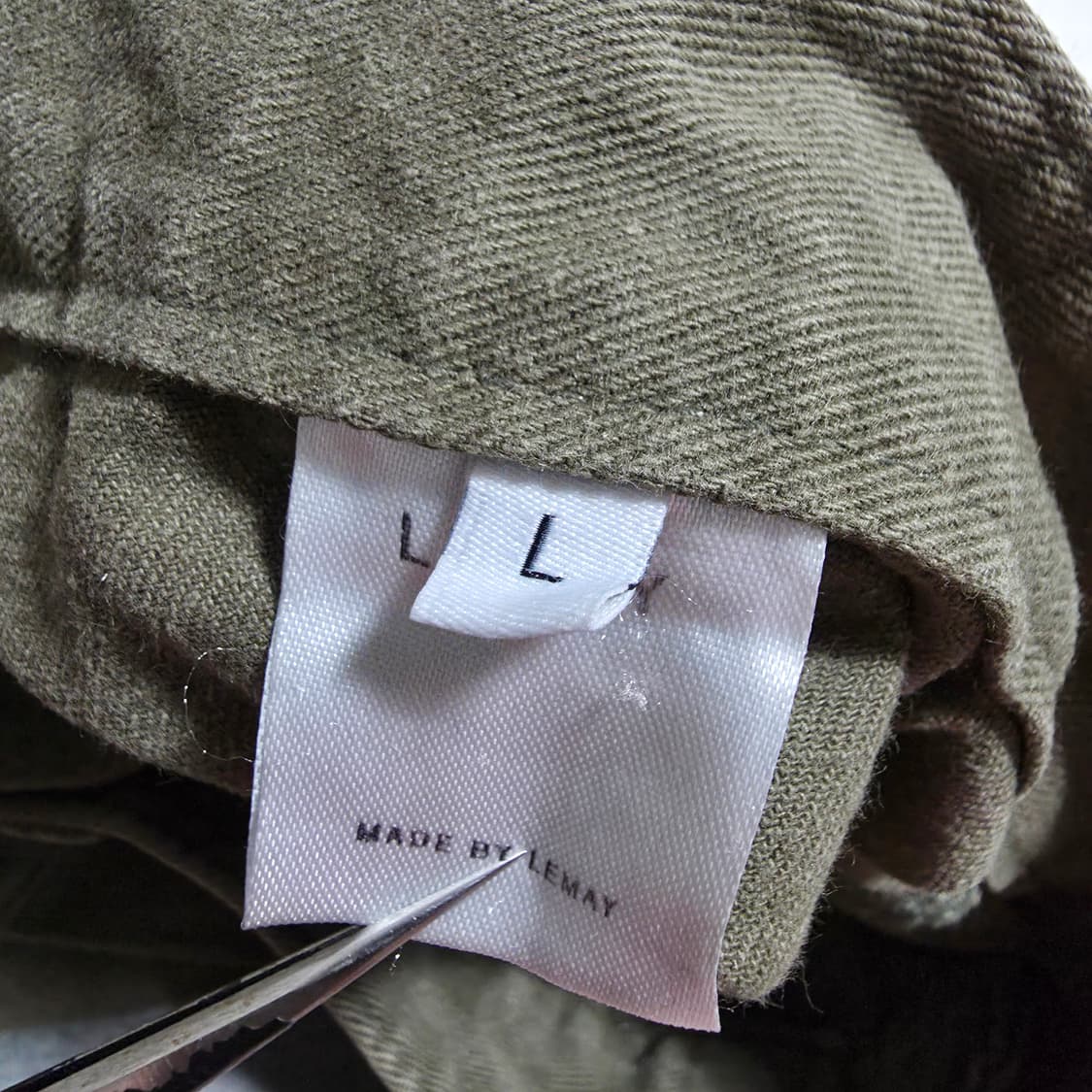 (L)LEMAY 배기 데님 팬츠 카키 상품이미지7