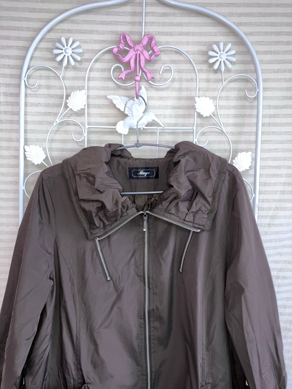 빈티지 여성 브라운 포켓 야상 y2k 스트릿 갸루 펑키 449 상품이미지3