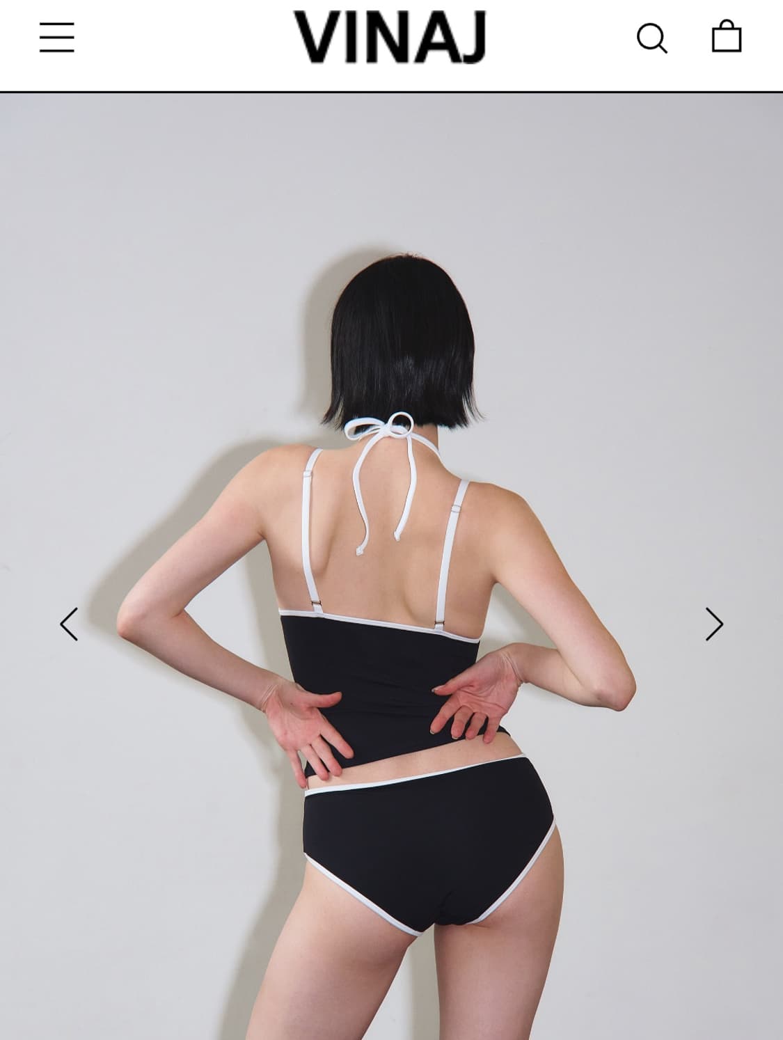 [새상품] 비나제이 리본 라인 캐미솔 비키니 상품이미지7