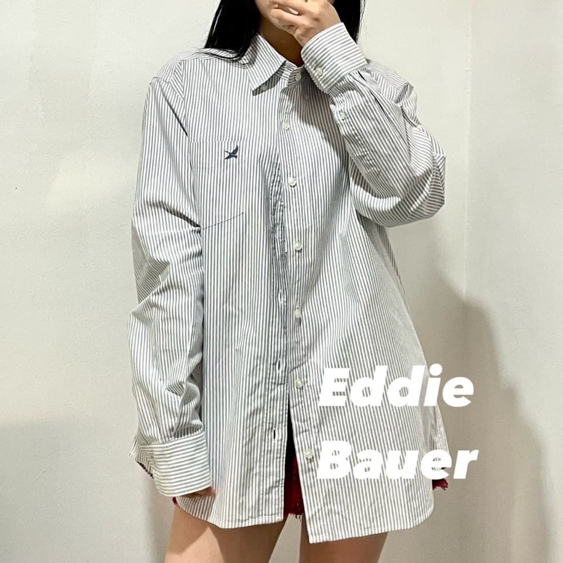 에디바우어 스트라이프 포켓 셔츠 상품이미지1