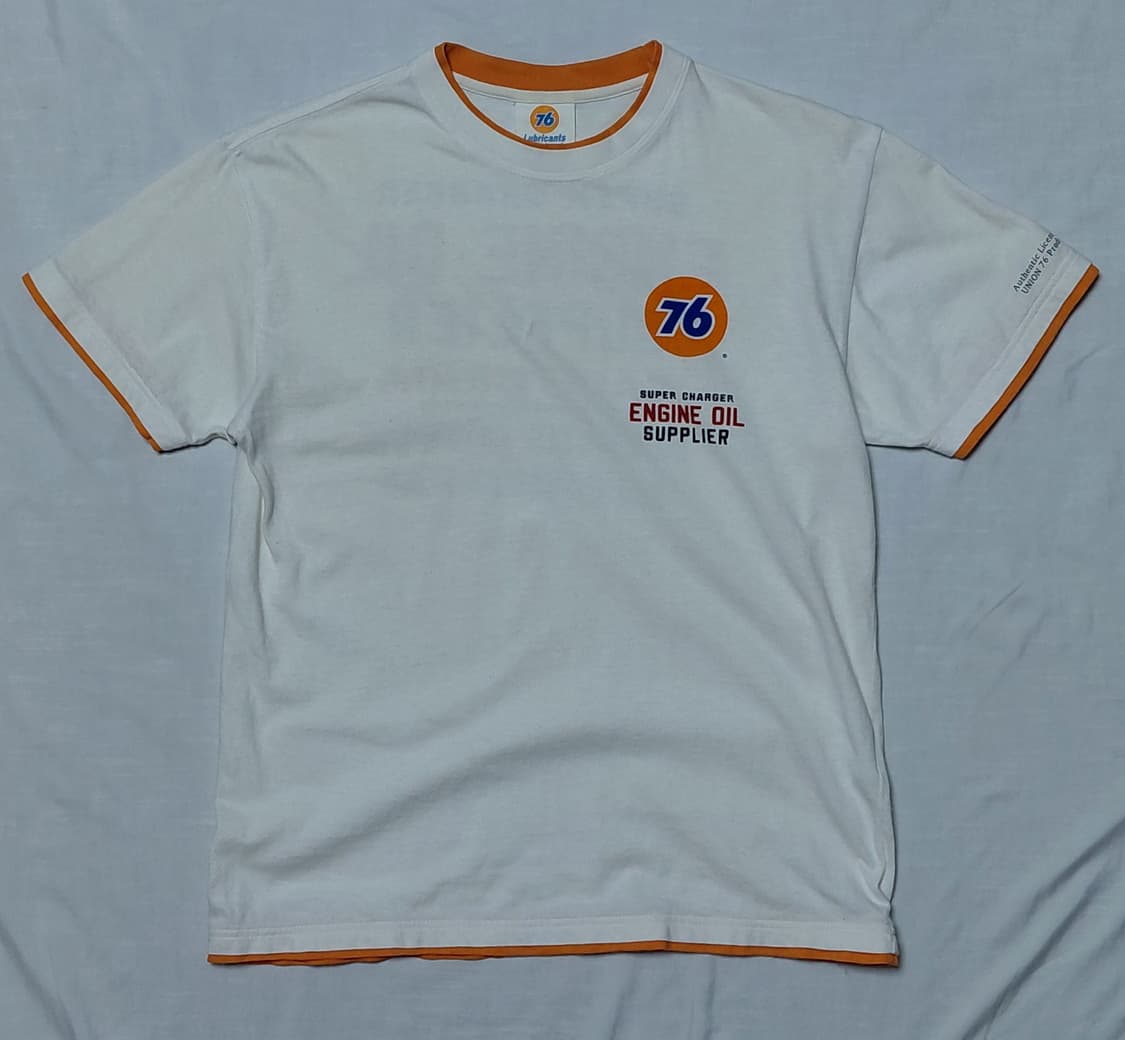 [L] 76 Lubricants 유니온 76 엔진오일 그래픽 빈티지 티 상품이미지1