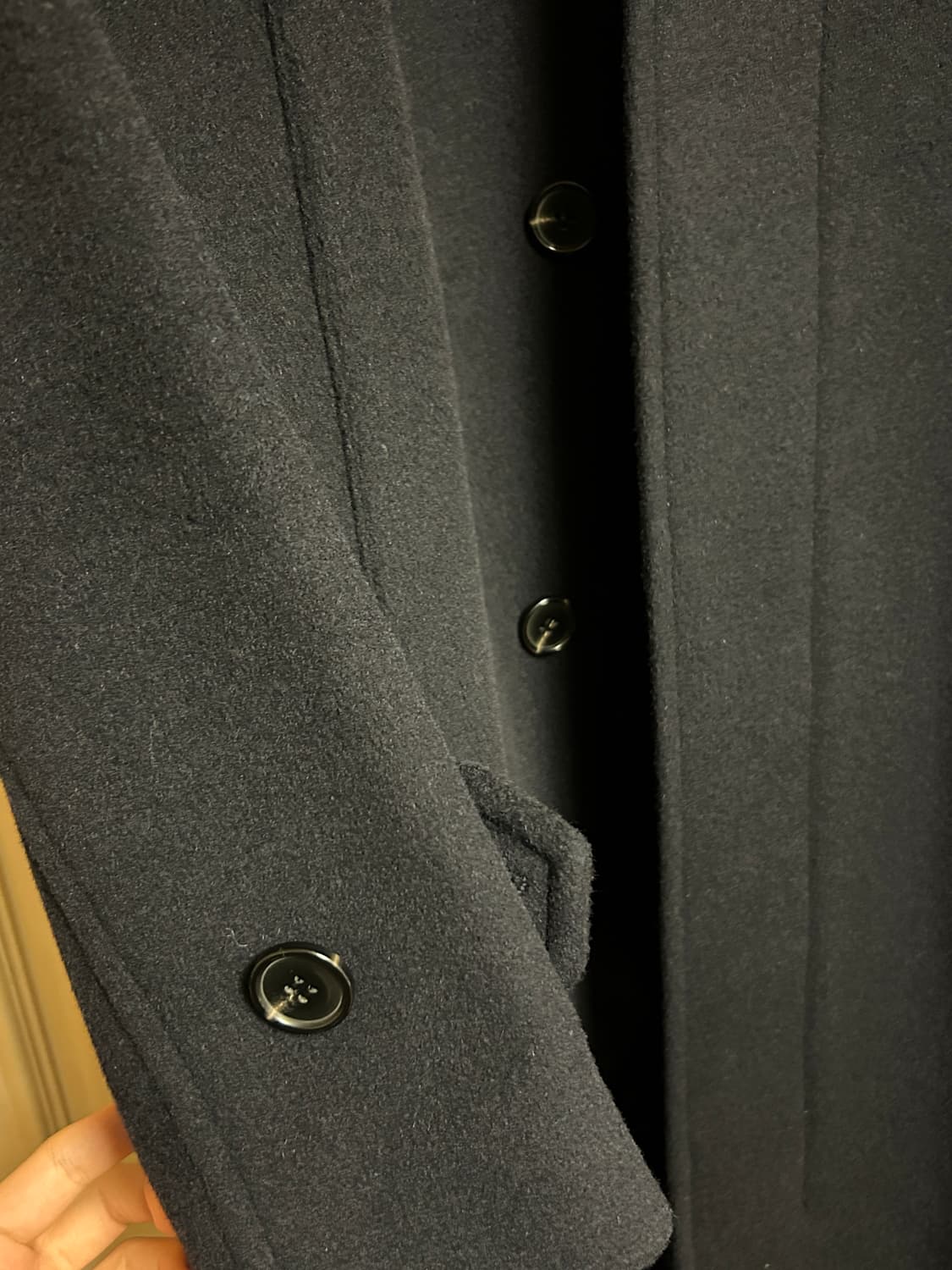 라이풀 발마칸 코트 네이비 S 상품이미지3