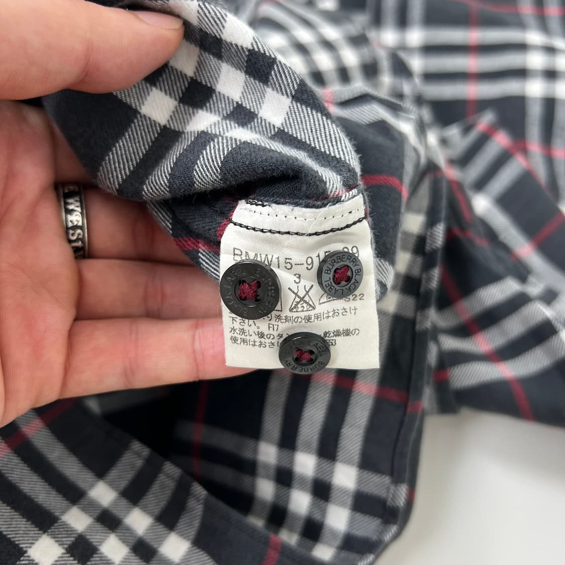 Burberry 버버리 하단 기마로고 체크 셔츠 상품이미지9