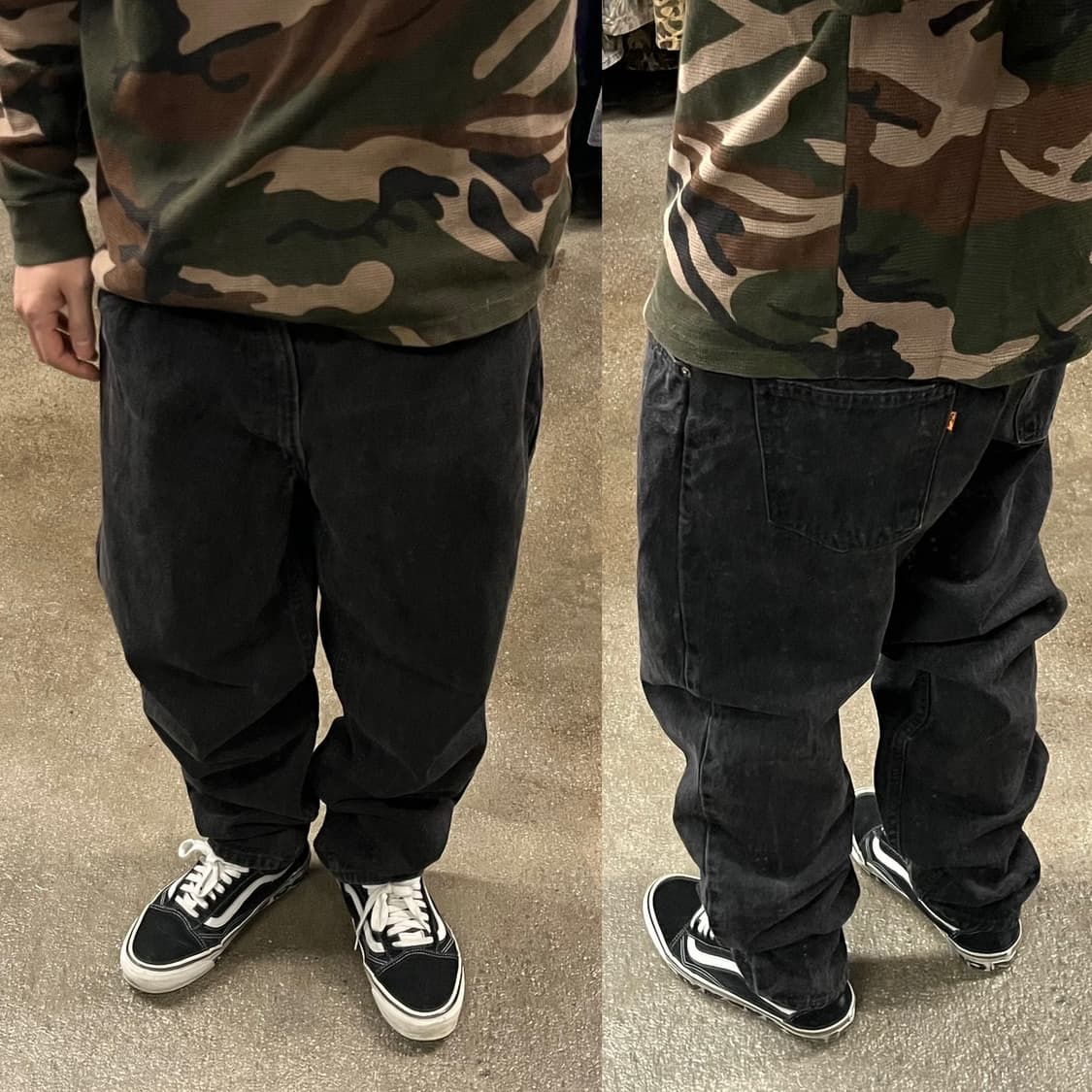 90s USA 리바이스550 블랙진 (37“) 상품이미지1