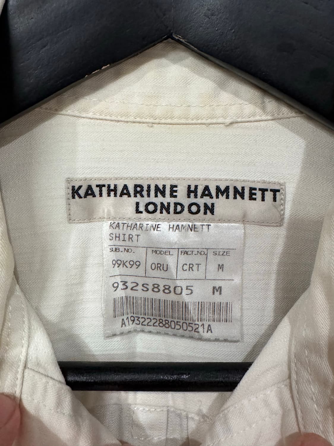 캐서린 햄넷 화이트 디테일 셔츠 상품이미지3