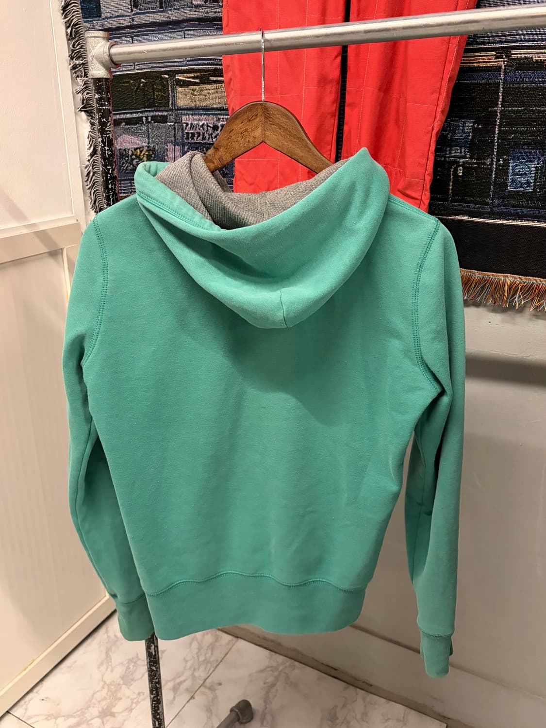 (정품/M) 하아유 후드집업 민트 a1 상품이미지3