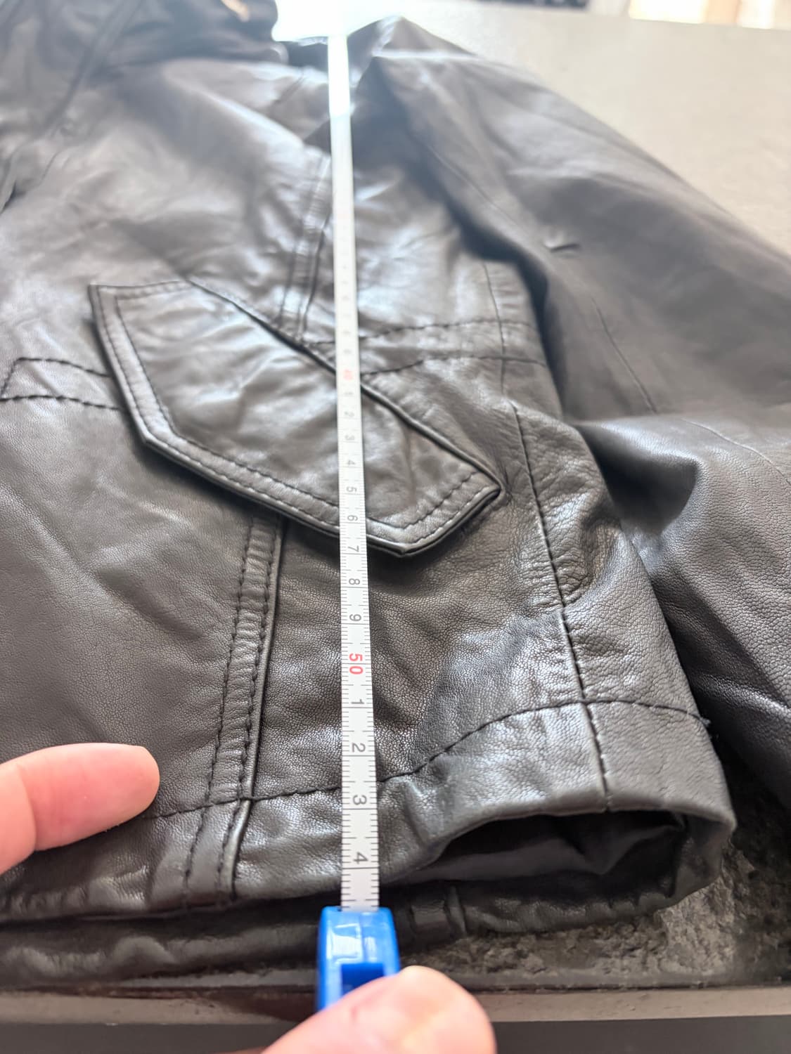 빈티지 이태리 램스킨 레더 자켓 상품이미지8