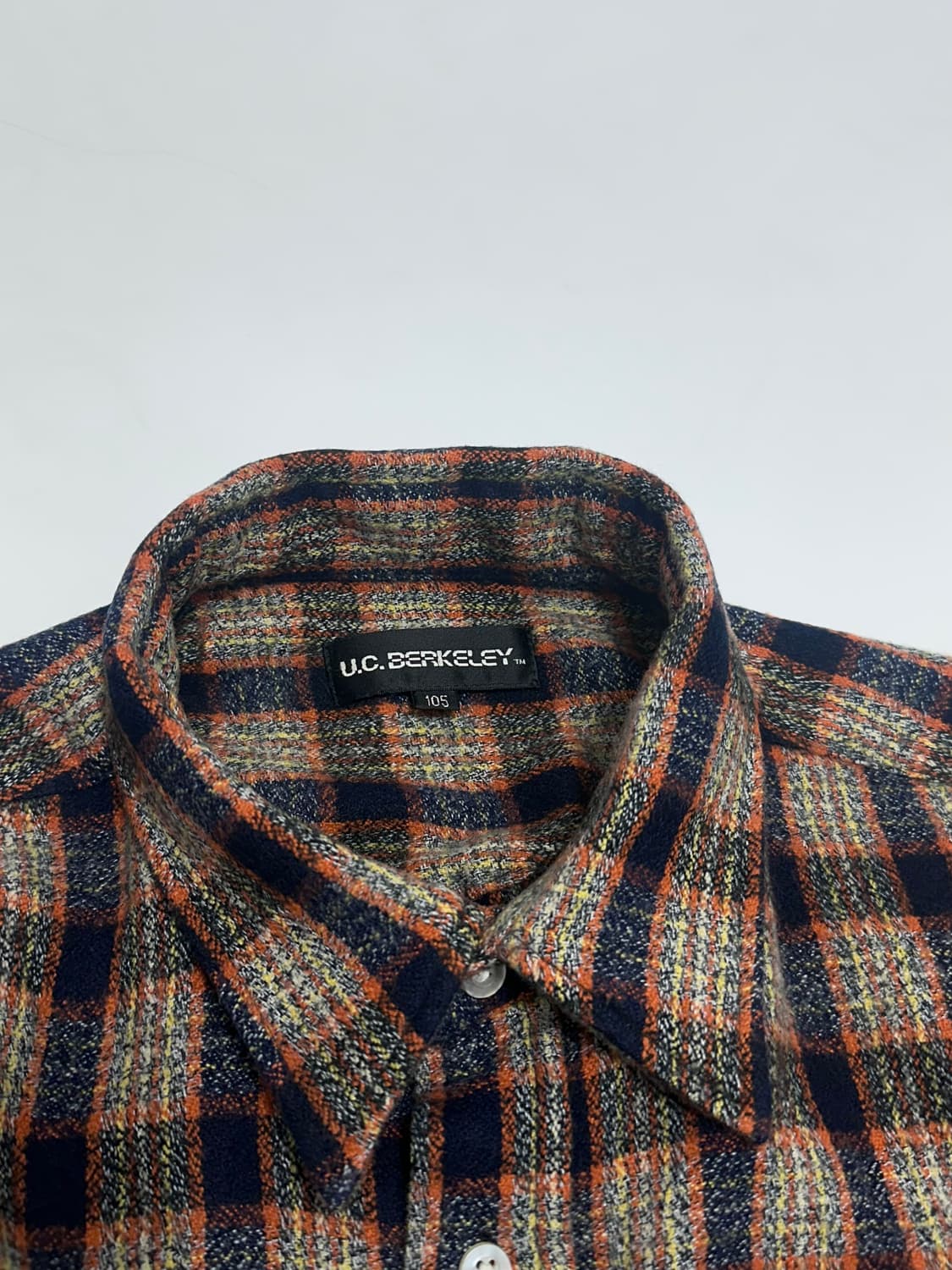 U.C. berkeley 유씨버클리 울 플란넬 체크 남방 셔츠 상품이미지8