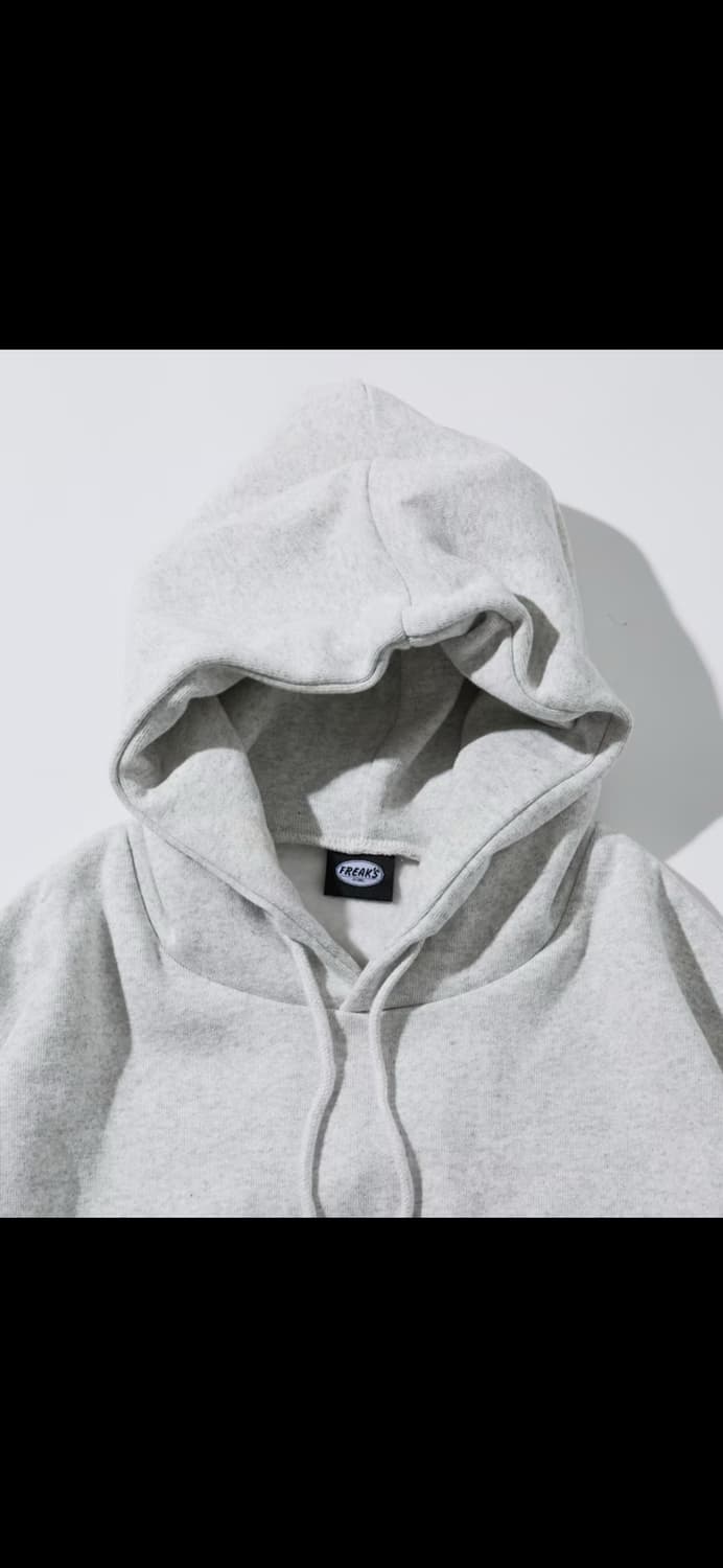 프릭스스토어 숏랭스 12온스 헤비웨이트 후디(라이트그레이) 상품이미지8