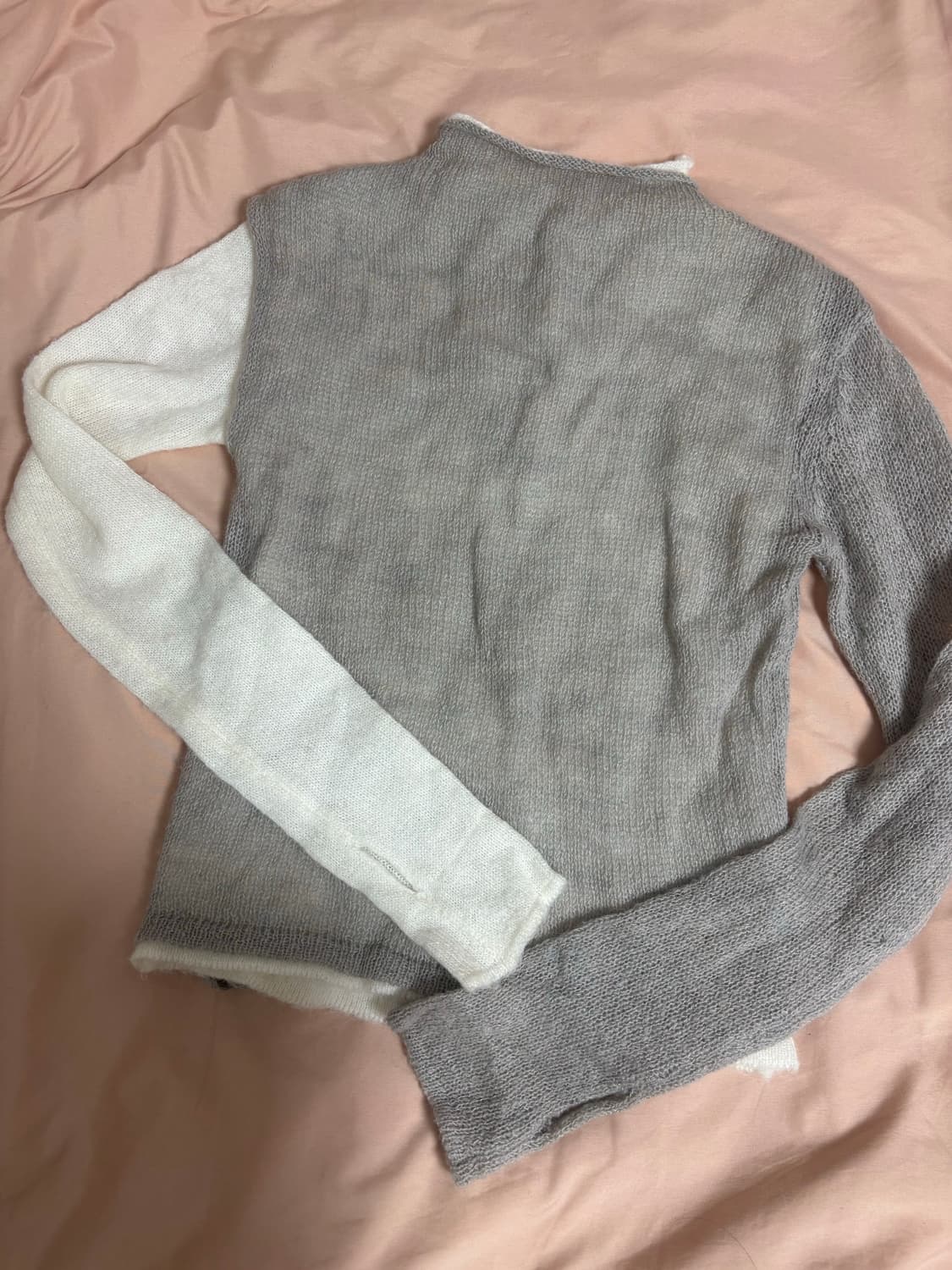 파르티멘토우먼 더블 레이어 모크넥 니트 탑 상품이미지7