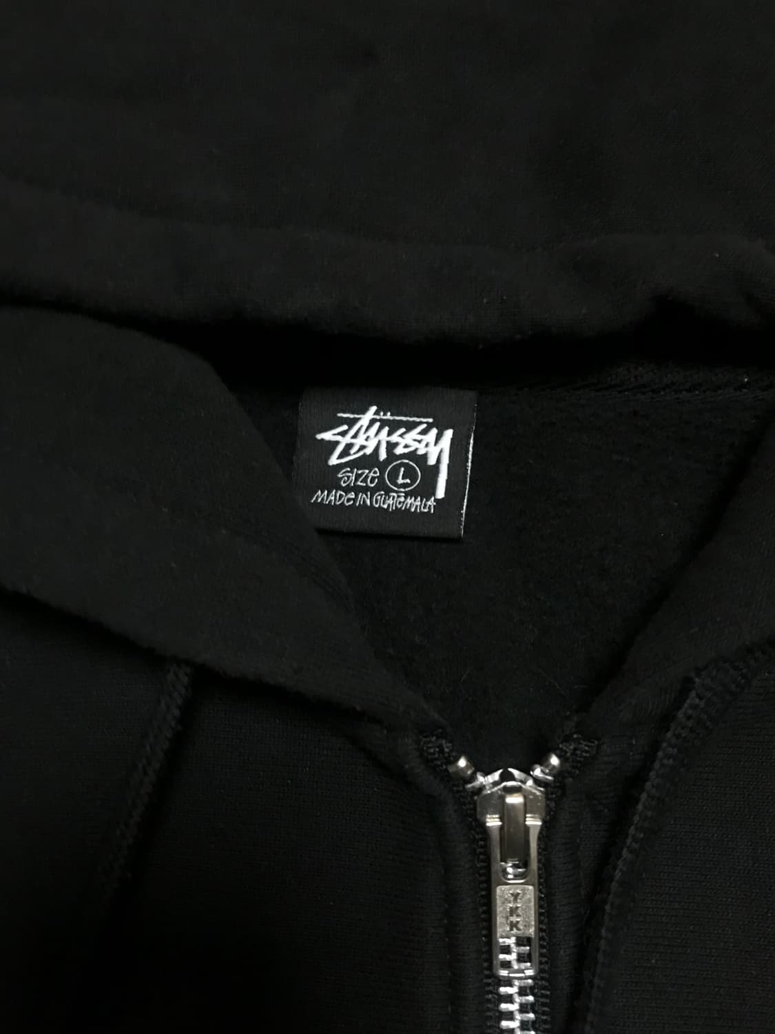 [L] 스투시 스탁 후드집업 블랙 상품이미지3