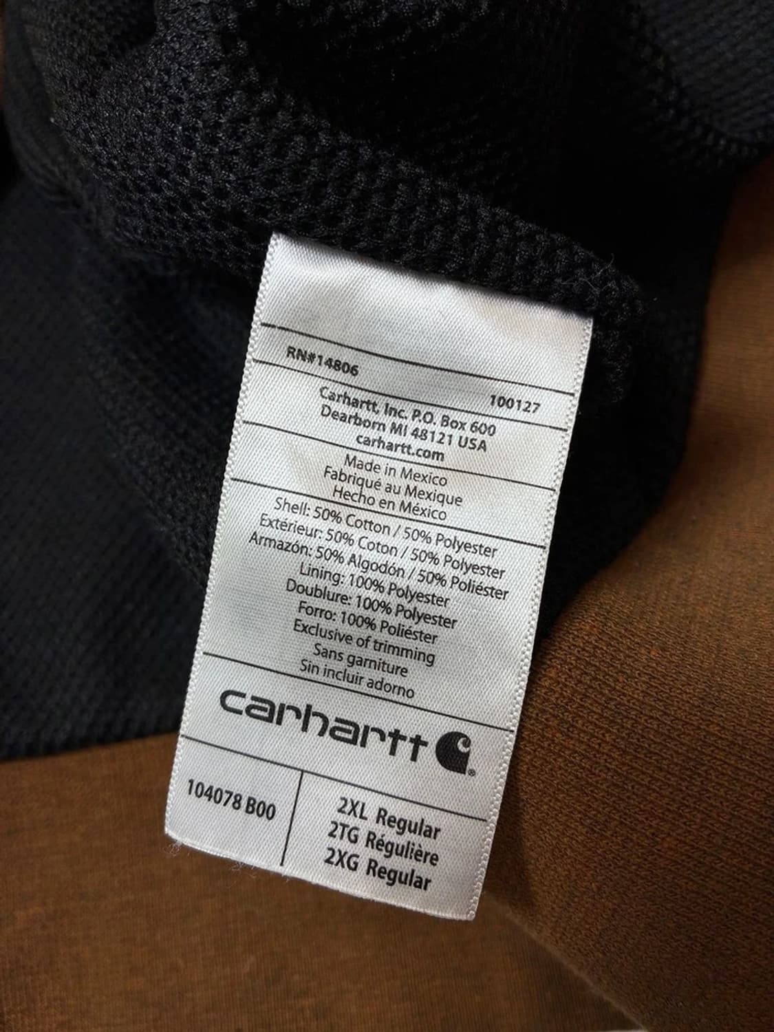 칼하트 레인디펜더 워크웨어 써멀 후드집업 PN8125 상품이미지7