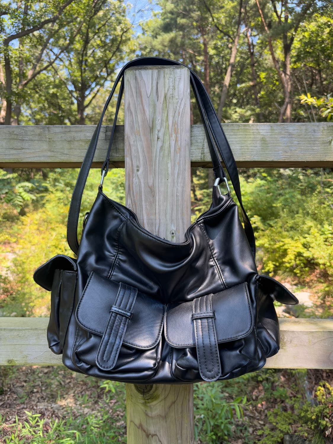 “Unknown” Y2K Multi Pocket Black Bag 상품이미지1
