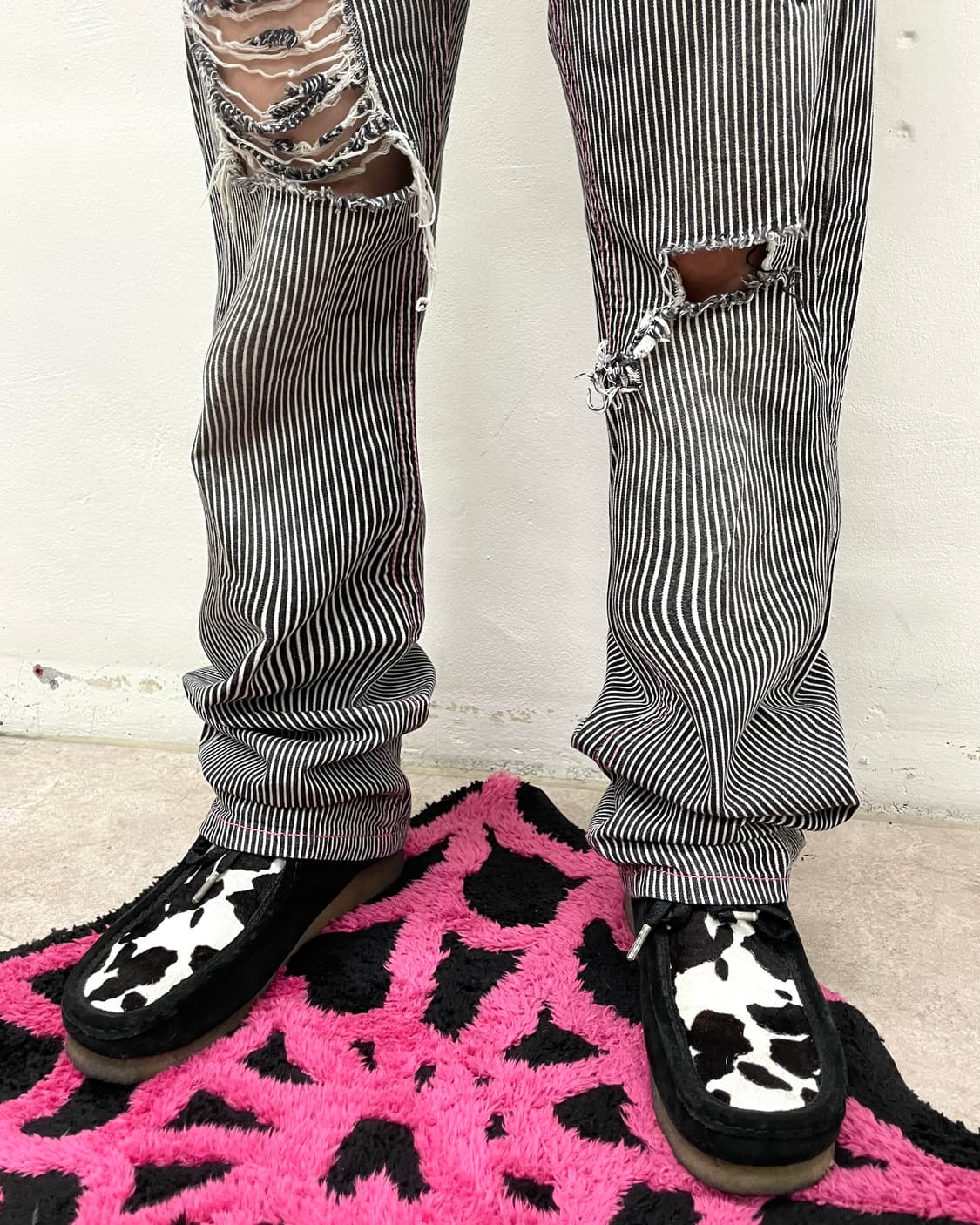 Retro-star cubic striped pants 상품이미지4