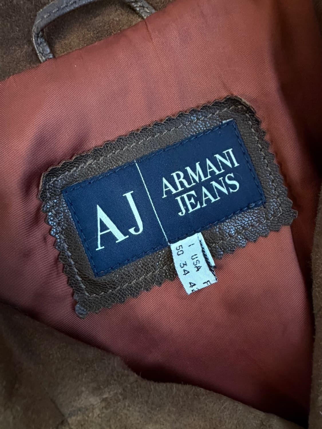 00s 아르마니 진스 스웨이드 레더 트러커 자켓  상품이미지7