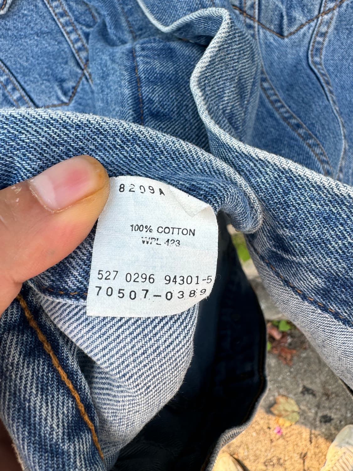 90s levis 리바이스 3rd usa made 데님 트러커 자켓 xl 상품이미지8
