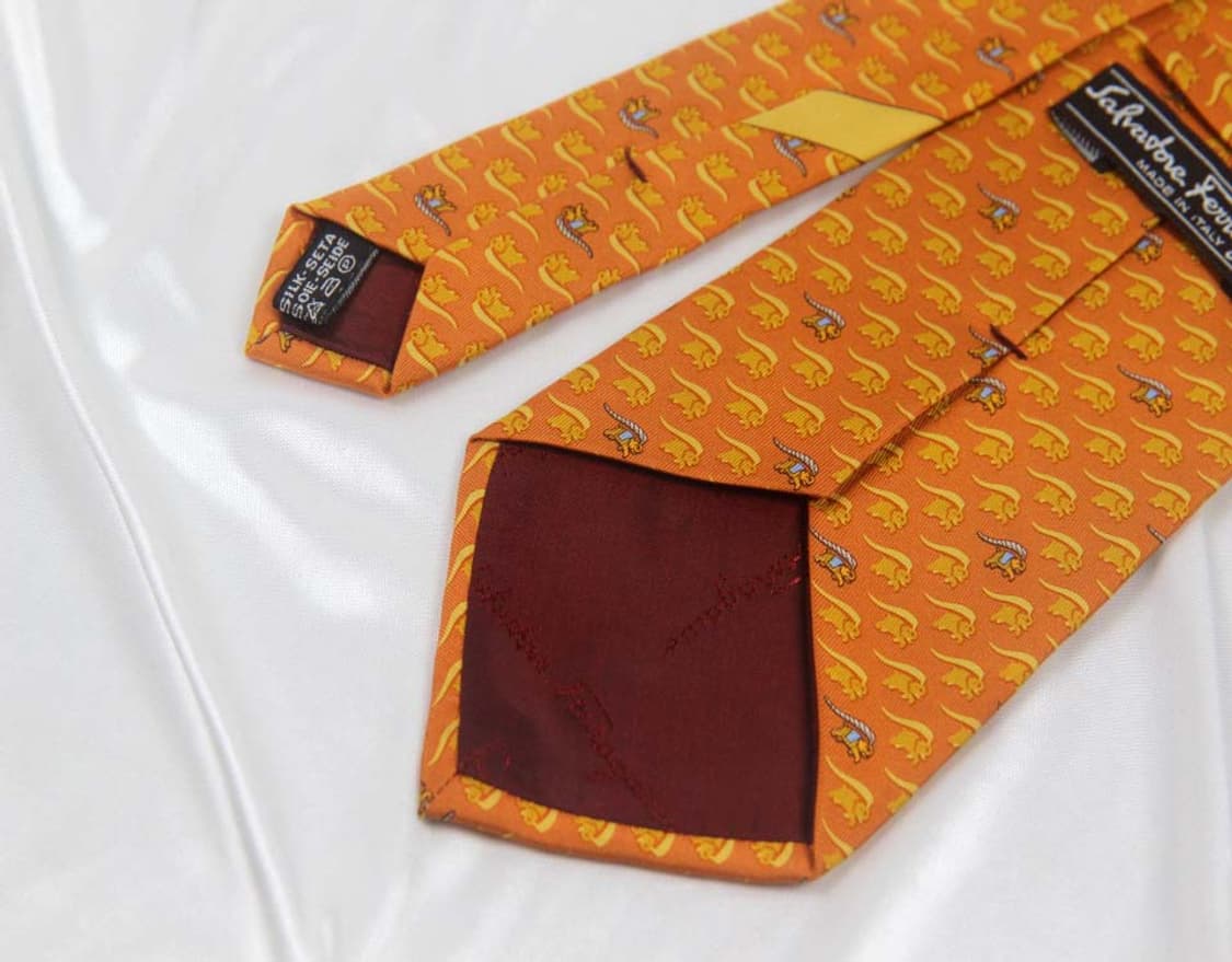 페라가모 9.5cm A등급 남자 명품 넥타이 상품이미지4