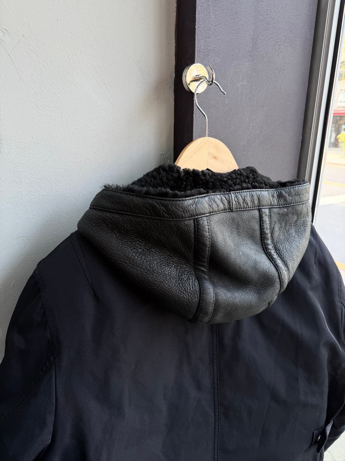 100~105/ 시스템옴므 양가죽 블렌딩 구스다운 패딩 상품이미지8