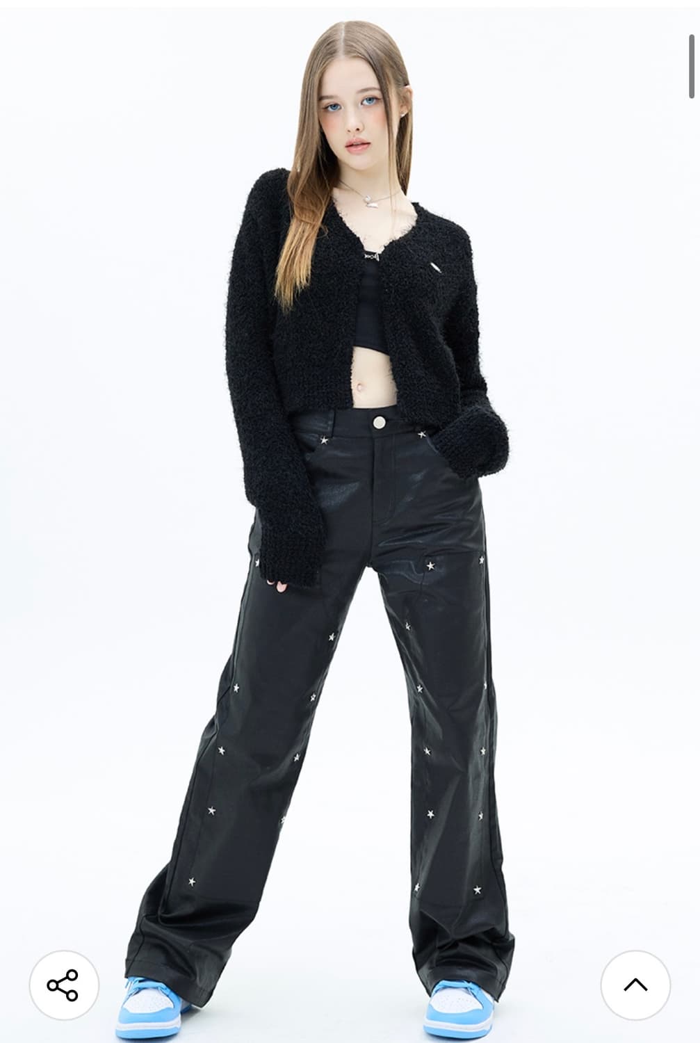 러브이즈트루 블랙 부클 가디건 상품이미지6