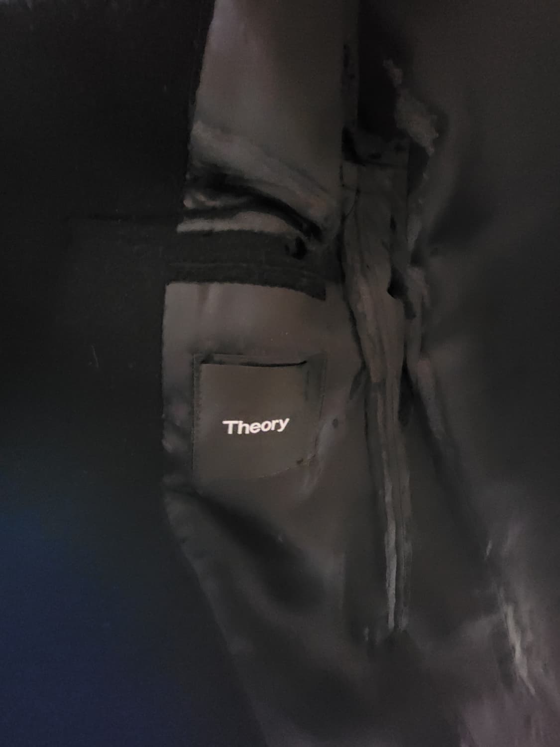 띠어리 히든버튼 블랙 싱글 코트 S(95) 상품이미지4