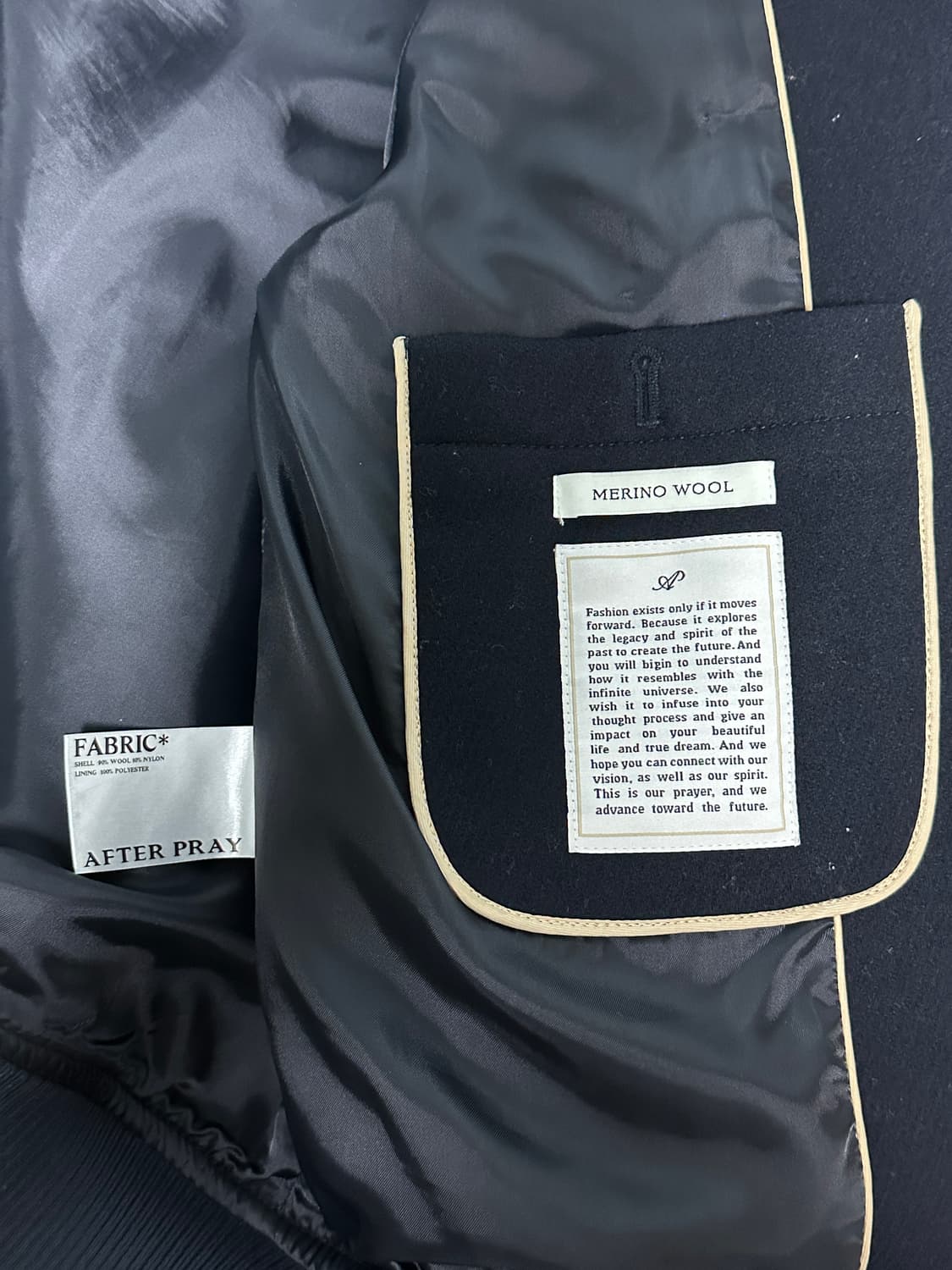 (L) 애프터프레이 리가즈 해링턴 블루종 네이비 상품이미지3