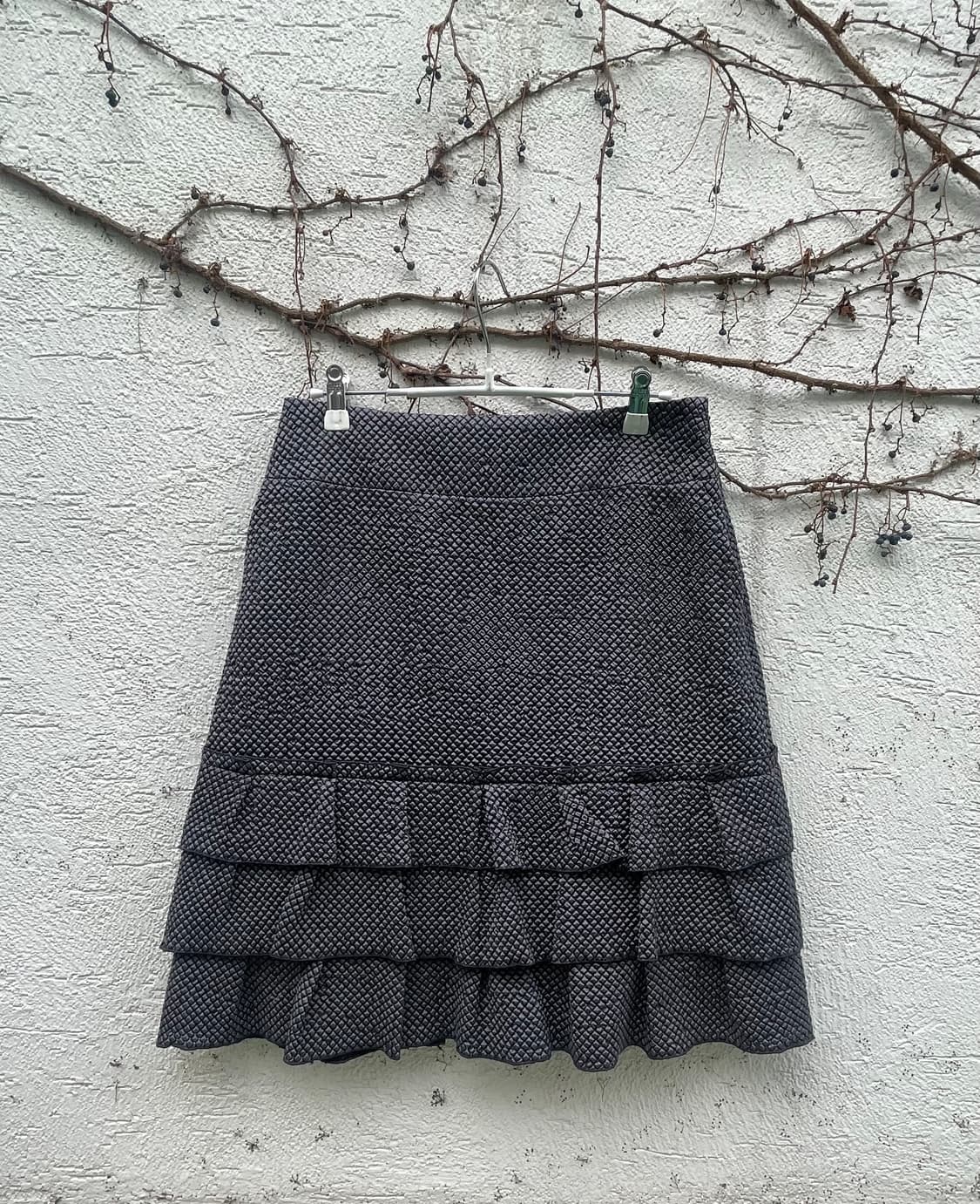 랑방 컬렉션 티어드 퀼팅 스커트 상품이미지1