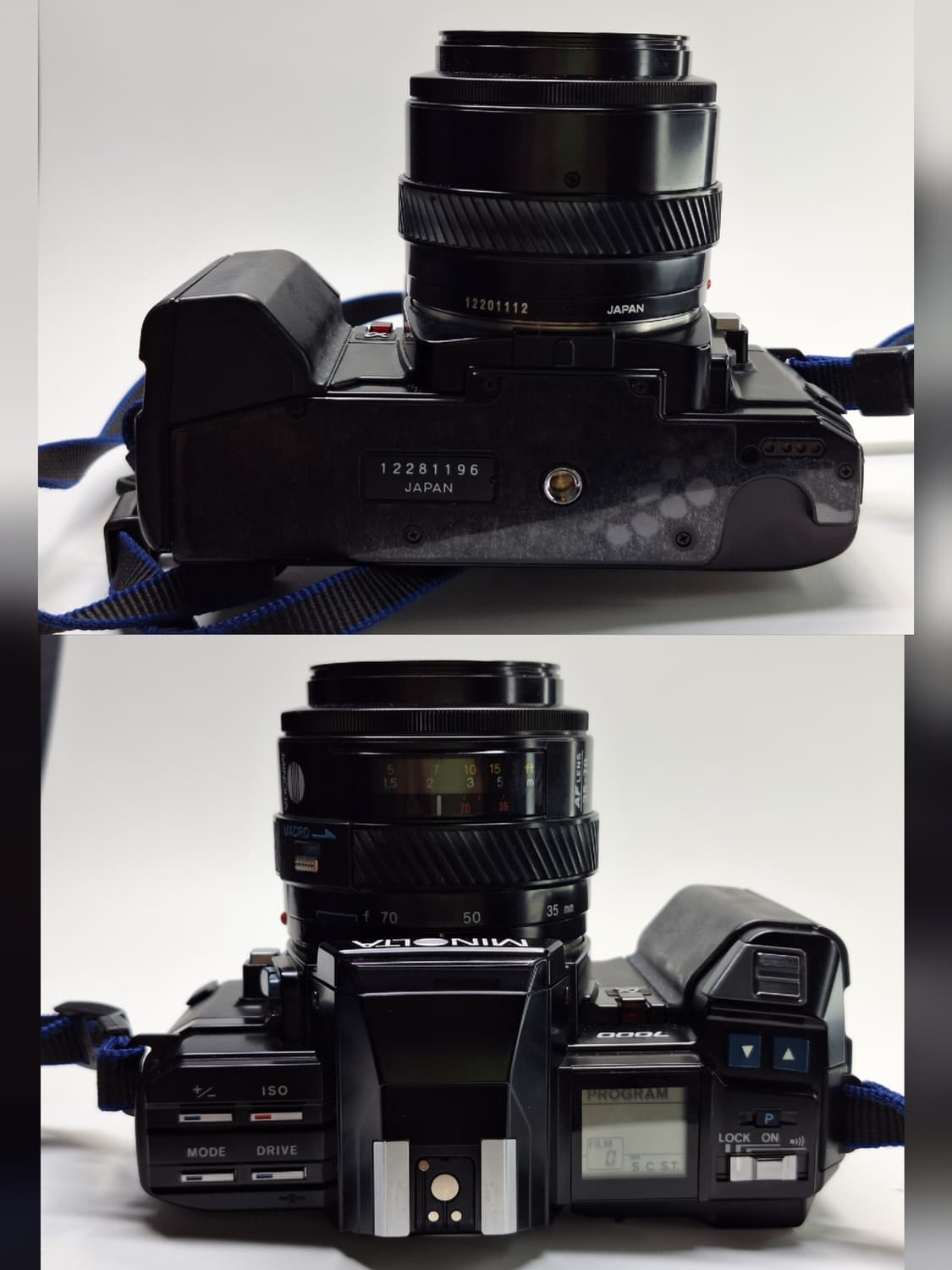 빈티지 필름카메라 풀세트/미놀타 a-7000 35-70mm 가방 스트로브 상품이미지7