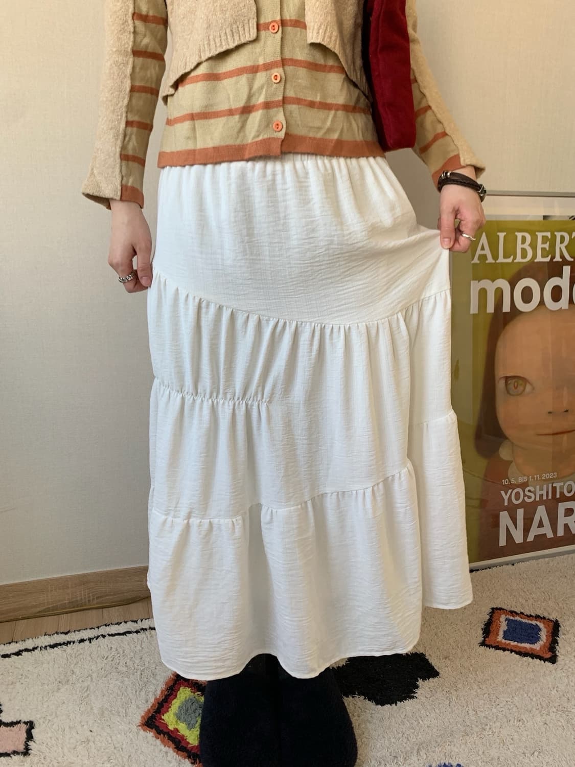 white.. long skirt 상품이미지3