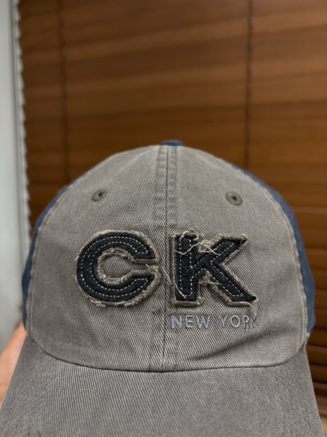 CK 캘빈클라인 빈티지 볼캡 뉴욕 자수 모자 상품이미지3