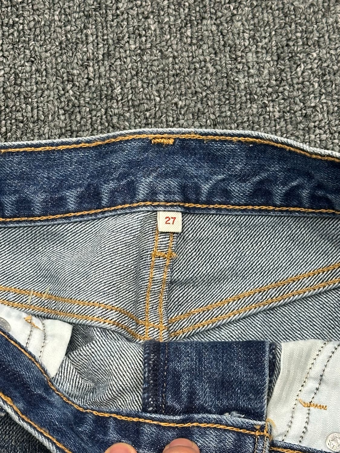 27)리바이스 빈티지 중청 데님 스커트 상품이미지4