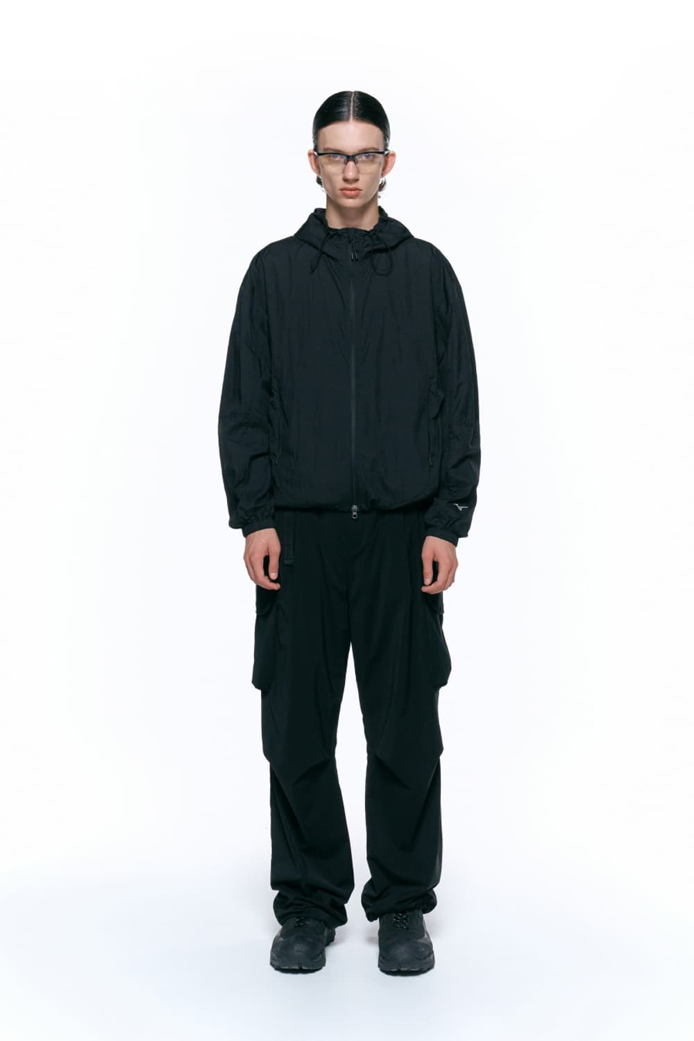 미즈노 인사일런스 라이트웨이트 블랙 후드 바람막이 상품이미지9