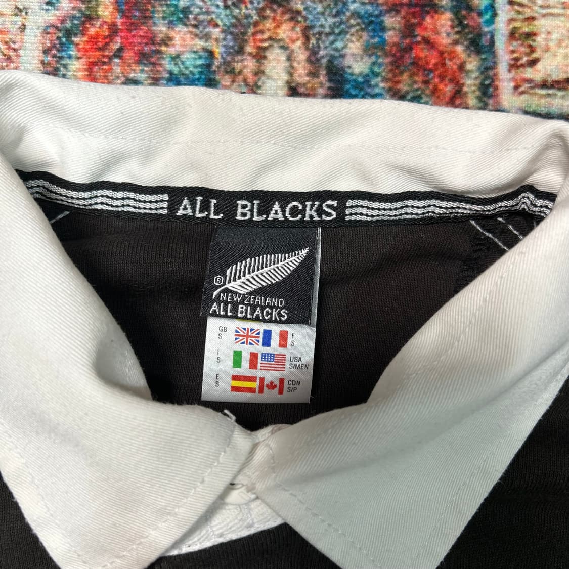 [M] 00s 아디다스 뉴질랜드 all blacks 럭비티 상품이미지7