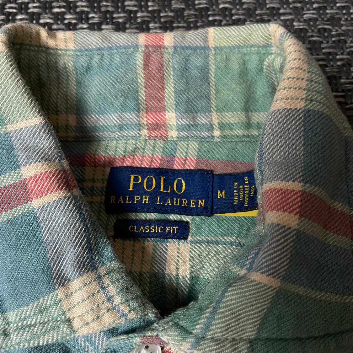 폴로랄프로렌 레드포니 솜사탕 멀티 체크 긴팔 셔츠 클래식핏 M 상품이미지4