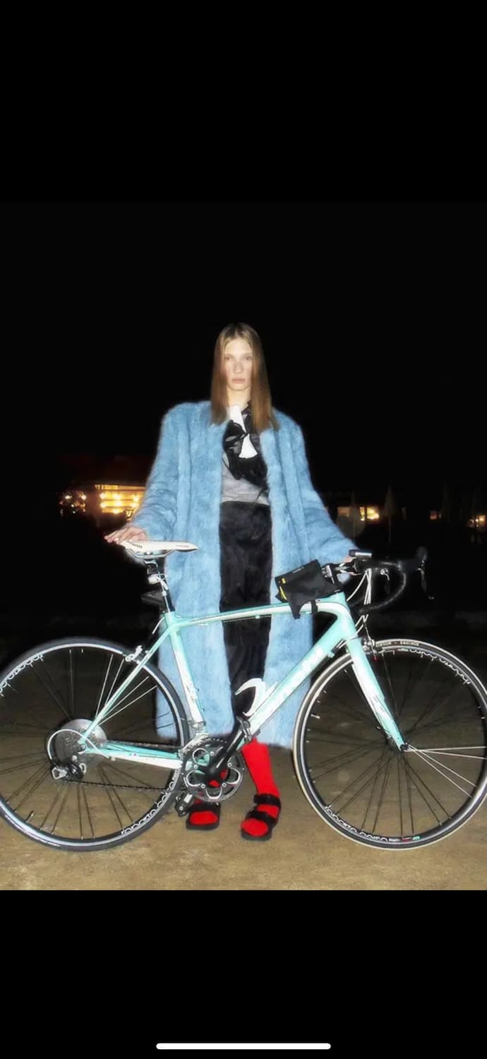 낸시부 퍼 코트 Boucle fur long coat (m) 상품이미지5