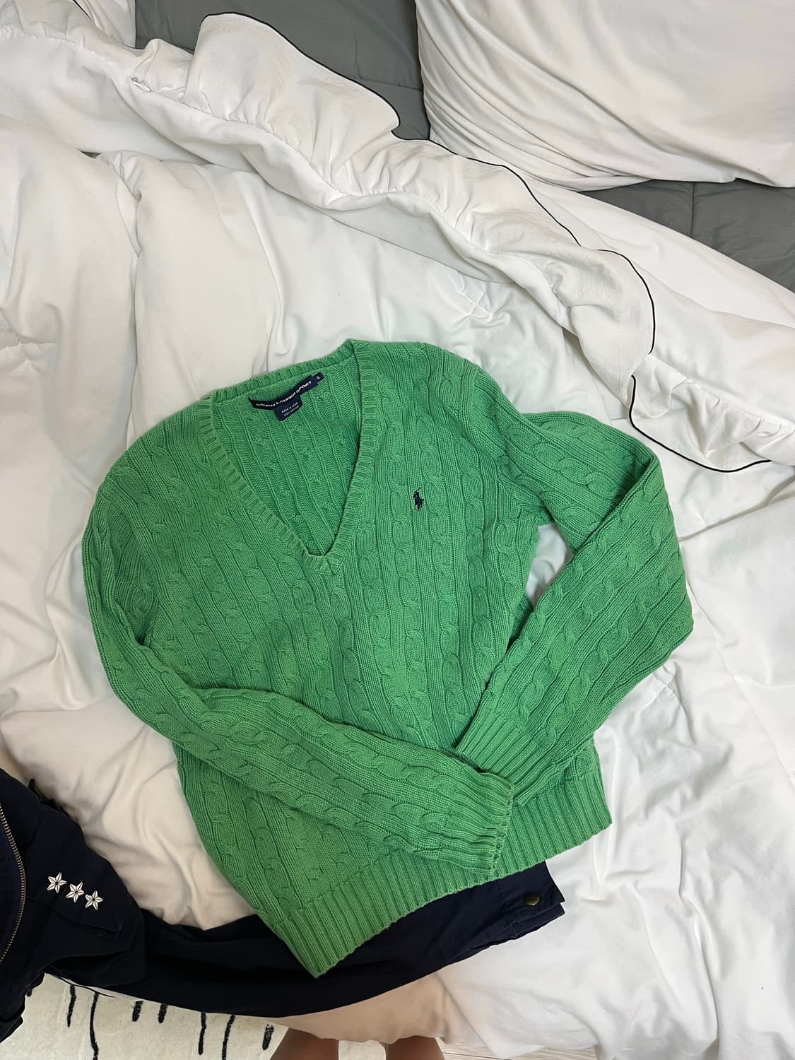 Vintage polo cardigan 상품이미지1