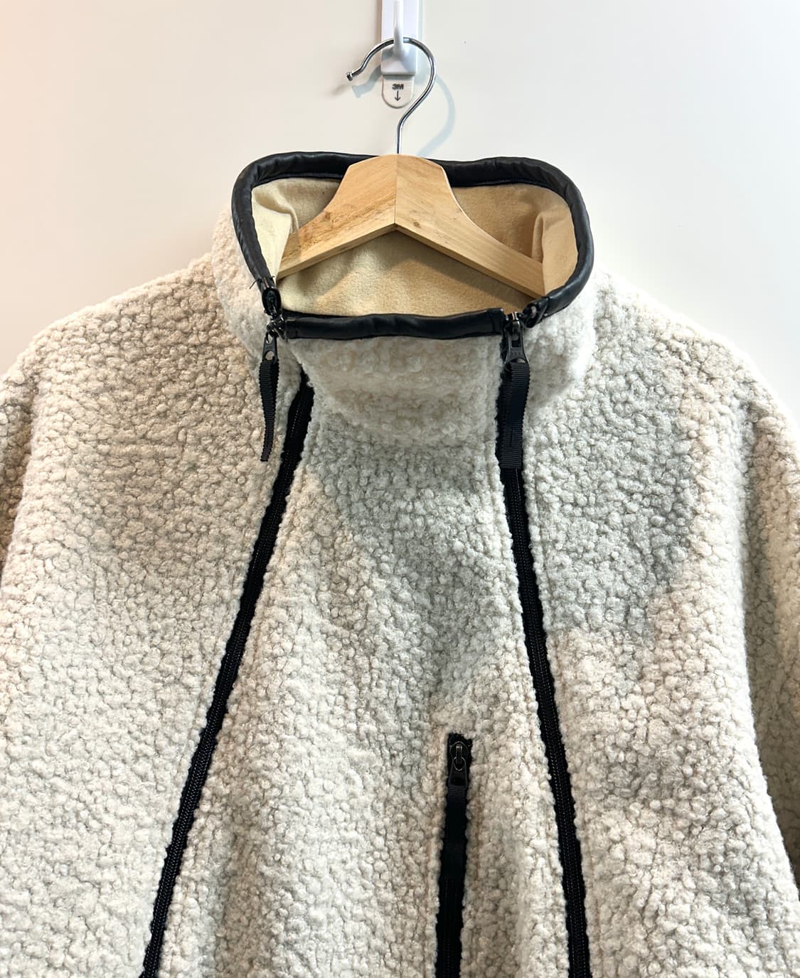 SOE 양가즉 플리스 자켓 (아이보리, M/민트급) 상품이미지2